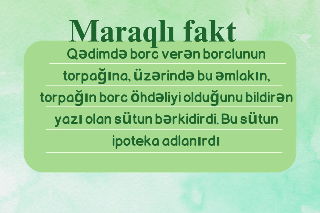 ipoteka haqqında
